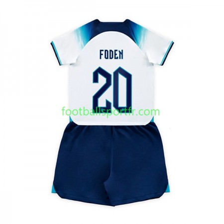 Tenue Angleterre Foden 20 Enfant Domicile World Cup 2022 Maillot de Foot